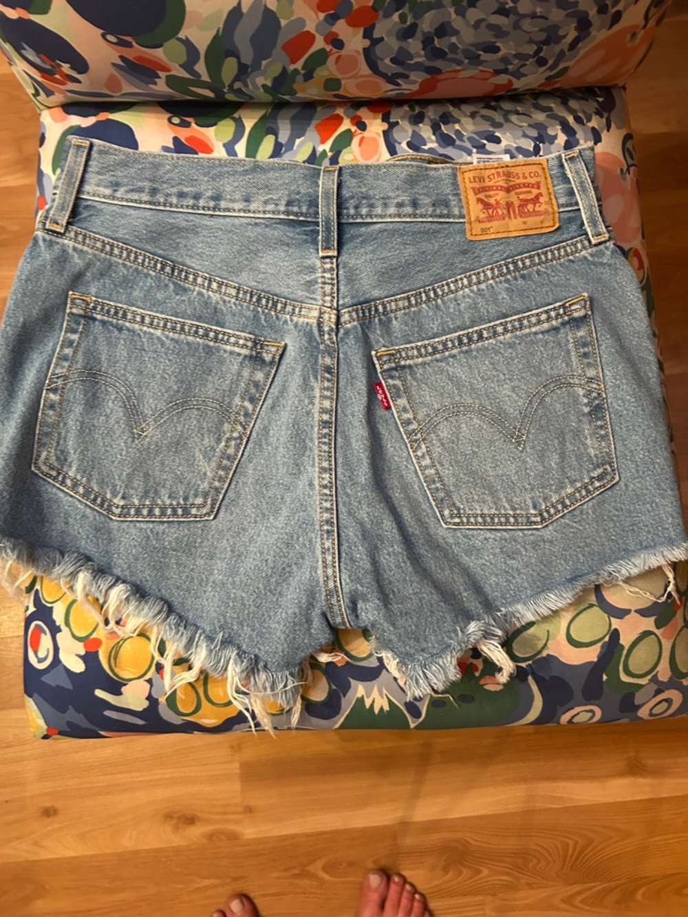 Levi’s Cutoffs Women's Denim Shorts - Light Blue